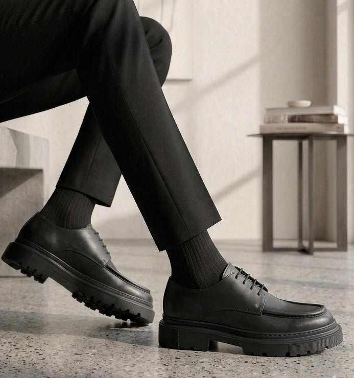 chaussure en cuir - module 214 Noir