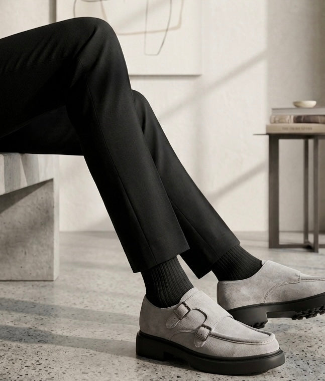 chaussure en cuir - module 210 gris