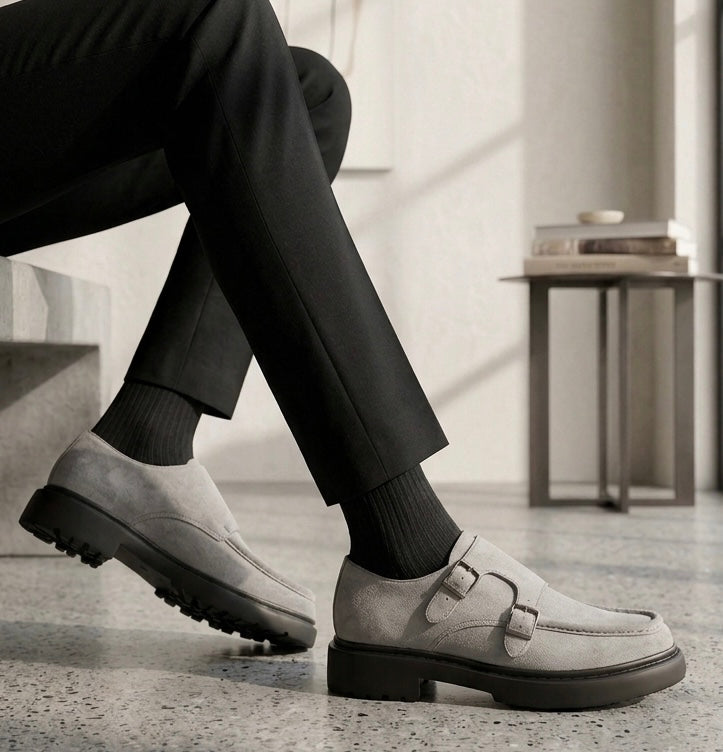 chaussure en cuir - module 210 gris