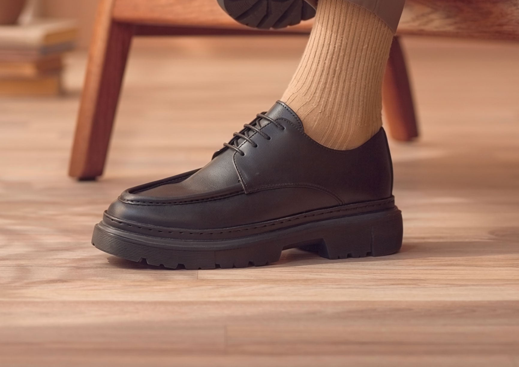 chaussure en cuir - module 214 Noir